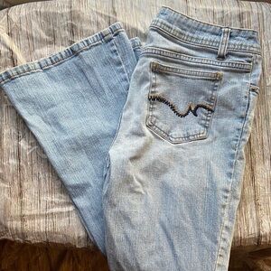 Vintage So Wear It Declare It Sky Blue Wide Leg Jeans